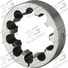 APPROVED VENDOR Round Threading Die: 7/16"-14 UNC, 1 1/2 in OD, Solid, LH, High Speed Steel (MPN 13143)