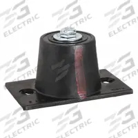 MASON Floor-Mount Vibration Isolator: Neoprene, 250 lb Capacity, 1 7/8 in Ht, 2 5/16 in Wd, Red (MPN 4C877). Key specifications — Brand: MASON; Screw Size: 3/8 in.