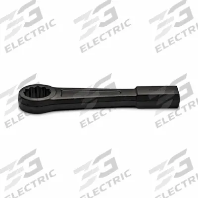 WRIGHT Striking Wrench: Steel, Black, 2 1/4 in Head Size, 12 3/8 in Overall Lg - SAE, Straight Handle, 12-Point, Striking Box End Wrenches