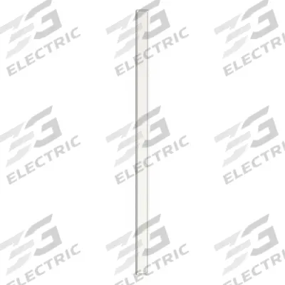 ASI GLOBAL PARTITIONS Partition Column: Steel, Smooth Semi Gloss, White, 82 in Ht, 4 in Wd - Pilasters for Bathroom Partitions