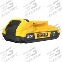 DEWALT Battery: 20V MAX*, 2 Ah, Battery Included, 20V DC (MPN DCB203). Key specifications — attr1278107: Not Oil-Resistant.