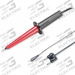 FLUKE Test Probe: CAT I 6000V, Std Probe, 14 in Lg, Black/Red, 6,000 V Max Volt (MPN Fluke-80K-6). Key specifications — Color: Black/Red; Brand: FLUKE.