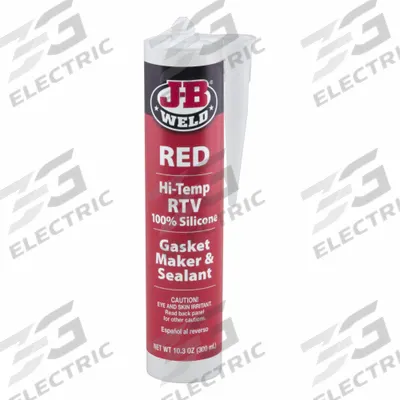 J-B WELD Gasket Sealant: HighHeat, 10.3 fl oz, Cartridge, Red - High-Temperature RTV Gasket Makers