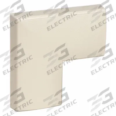 LEGRAND 90 Degrees Flat Elbow: 2300, 2 1/4 in Wd, 3/4 in Ht, Plastic - 90 Degree Elbows for Nonmetallic Single-Channel Raceways