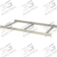 HALLOWELL Bulk Rack Shelf: 48 in x 48 in x 3 1/8 in, 14 ga Beams, 3,800 lb Load Capacity (MPN HBRL4848PL). Key specifications — Frame Finish: Powder Coated; Frame Material: Steel; Color: Light Gray; Includes: Cross Bars; Brand: HALLOWELL.