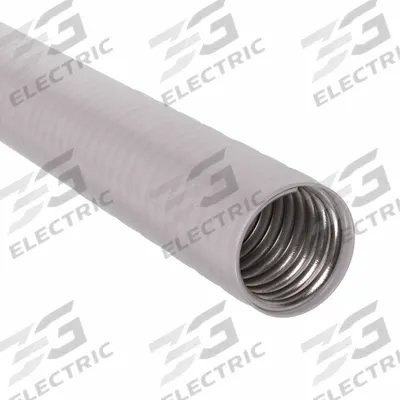 CALBRITE Liquid-Tight Metal Conduit: 1 1/4 in Trade Size, Gray, 25 ft Nominal Lg - Corrosion Resistant Liquid-Tight Metallic Conduit