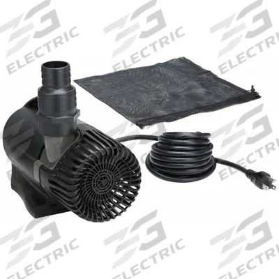 POND BOSS Waterfall Pump: 17/64 hp, 120V AC, Plastic housing - Below 1/2 HP Pond & Waterfall Pumps