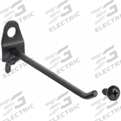 APPROVED VENDOR Single Rod Pegboard Hook: 1/4 in Peg Hole, For 1 in Pegboard Hole Spacing - Hooks for Round-Hole Pegboard
