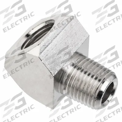 APPROVED VENDOR Metal Pipe Elbow: 45° Elbow, 3/8 in x 3/8 in, Class 1000, 1,000 psi - Nickel-Plated Threaded High-Pressure Pipe Fittings