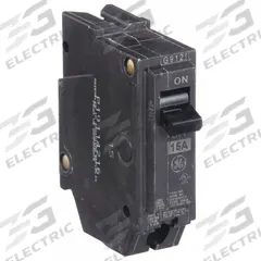 GE Miniature Circuit Breaker: THQL, 15 A, 120/240V AC, Single Phase, 10kA at 120/240V AC, Std (MPN THQL1115). Key specifications — Amps: 15 A; AC Voltage Rating: 120/240V AC; Phase: Single; Max. AIR Rating: 10kA at 120/240V AC; For Use With: Power Mark Gold Load Centers and AQ Lighting Panels.