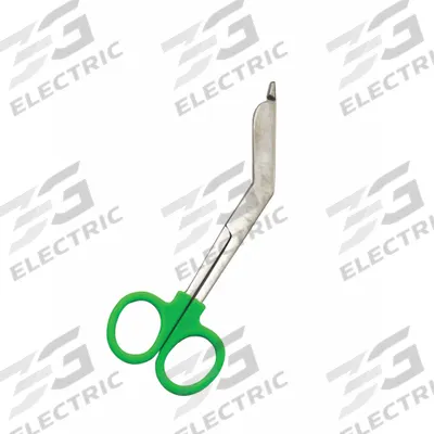 EMI Colorband Scissor: Bandage Scissors, Stainless Steel, Angled, Plastic - Standard Bandage Scissors