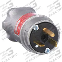 APPLETON ELECTRIC Straight Blade Plug: 5-20P, 125V AC, 20 A, 3 Pole, 3 Blade (MPN ECP-2023). Key specifications — Voltage Rating: 125V AC; Brand: APPLETON ELECTRIC.