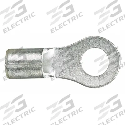 PANDUIT Ring Terminal: Bare, #10 Stud Size, 22 AWG to 16 AWG Wire Sizes - Non-Insulated Ring Terminals
