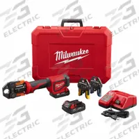 MILWAUKEE Cordless Press Tool Kit: M18™ PEX Short Throw Press Tool Kit w/ Viega PureFlow™ Jaws (MPN 2674-22P). Key specifications — attr525712: PureFlow 1/2 in, 3/4 in, 1 in; attr518712: Bare Tool.