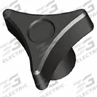 INNOVATIVE COMPONENTS Hand Knobs: 3 Point, Steel/Zinc, M6 Thread, 32 mm Dia, Black (MPN 20126933). Key specifications — attr1038303: INNOVATIVE COMPONENTS.