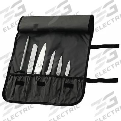 MERCER CUTLERY Knife Set: 6 Implements, Steel, 8 in Blade Lg, 20 1/2 in Overall Lg - Furnishings, Appliances and Hospitality