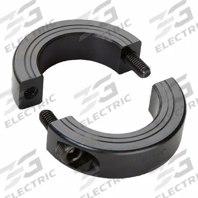 RULAND MANUFACTURING Balanced Shaft Collar: 2-Piece, Inch, Round, Clamp-On, 2 5/8 in Bore Dia - Steel Balanced Shaft Collars