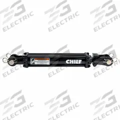 CHIEF Hydraulic Cylinder: 5 in Bore Dia., 16 in Stroke Lg, #12 SAE Port Size, 2 in Rod Dia. (MPN 211425). Key specifications — attr98892: CHIEF; attr95592: Double Acting; attr1382128: #12 SAE.