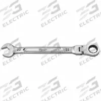 MILWAUKEE Combination Wrench: Chrome Vanadium Steel, Chrome, 22 mm Head Size, 303 mm Overall Lg (MPN 45-96-9622). Key specifications — attr309600: 22 mm; attr309611: Chrome; attr309610: Chrome Vanadium Steel; attr309604: No; attr309612: No; attr309613: No; attr309615: Yes; attr324932: MILWAUKEE.