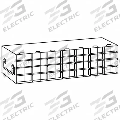COLE-PARMER Upright Freezer Rack: 25 7/8 in Overall Lg, 5 3/4 in Overall Wd, Stainless Steel - Cold Storage Racks