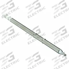 HAKKO Soldering Tip: T15 Series, Bevel, 3.3 mm W, 10 mm Lg (MPN T15-BC3). Key specifications — Brand: HAKKO; Compatible Handpiece Manufacturer Model Number: FM-2028; Manufacturer Part Number: T15-BC3.