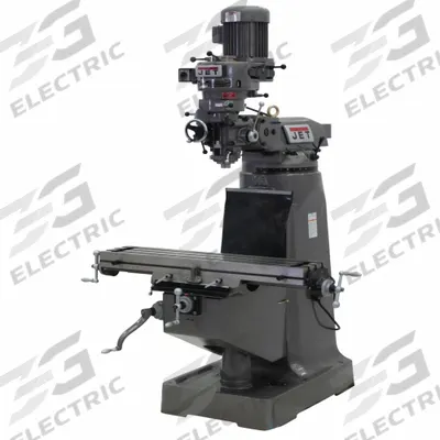 JET Vertical Milling Machine: JTM-2, Belt Drive, 2 hp - Belt-Drive Vertical Milling Machines