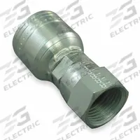 WEATHERHEAD Hydraulic Crimp Fitting: Steel x Steel, Straight, -10 For Hose Dash Size, JIC x Crimp (MPN 10Z-610). Key specifications — Fitting Gender: Female x Genderless; Fitting Connection Type: JIC x Crimp; Thread Size: 7/8"-14; For Hose Dash Size: -10; Brand: WEATHERHEAD.