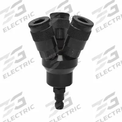 INTERSTATE PNEUMATICS Pipe Manifold Fitting: Inline, Round, Aluminum - Air & Fluid Block Manifolds