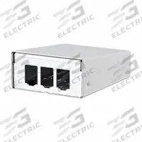 METZ CONNECT RJ45 Housing: Surface, Steel, RJ45, 3 Ports, Unequipped (MPN 130861-0302-E). Key specifications — Housing Material: Steel; Includes Connector: Unequipped; Mounting Type: Surface; Product Type: Module Housing; Connector Color: White; Connection Type: RJ45.