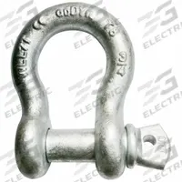 APPROVED VENDOR Anchor Shackle: Anchor Shackle, 14,000 lb Working Load Limit, Alloy Steel, Silver (MPN 55AY22). Key specifications — Body Color: Silver; Brand: APPROVED VENDOR.