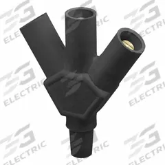 3-Fer: Female-Male-Male-Male, Black, 600V AC, 400 A, Series 16 (MPN 16A26-UE). Key specifications — Brand: LEVITON; Gender Configuration: Female-Male-Male-Male.