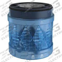 SCHNEIDER ELECTRIC Tower Light Module: Flashing, 24V AC/24V DC, Blue, 60 mm Overall Dia, XVU, XVUC46. Key specifications — Brand: SCHNEIDER; Compatible with Series: XVU; Lens Color: Blue; Operating Voltage: 24V DC; Manufacturer Part Number: XVUC46.