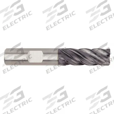 WIDIA HANITA Square End Mill: Carbide, AlTiN Coated, 5 Flute, 3/4" Mill Dia, 3-1/4" LOC - Fast-Cutting Carbide Square End Mills for Steel & Cast Iron