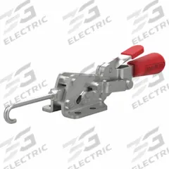 DE-STA-CO Controlled Latch Clamp: Horizontal, Includes Locking Handle, 0.39 in Hook Adjustment - Max (MPN 3031-R). Key specifications — Brand: DE-STA-CO; Handle Style: Locking Horizontal Handle.