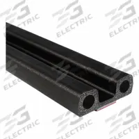 TRIM LOK INC Double Bulb Seal: Bulb, Self-Adhesive Mounting, High-Strength, EPDM, 250 ft Overall Lg (MPN X402BT-250). Key specifications — Color: Black; Mounting Style: Self-Adhesive; Seal Shape: Bulb; Brand: TRIM LOK INC; Material: EPDM; Adhesive Bond: High-Strength.