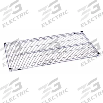 METRO Wire Shelf: 72 in x 36 in, 5 Shelves, Split Sleeve, 600 lb Load Capacity - Wire Shelves for Dry Use