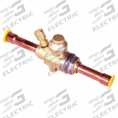 APOLLO Refrigerant Ball Valve: 1/2 in Male Sweat, Access Port, 700 psi - Sweat Connection Refrigeration Ball Valves