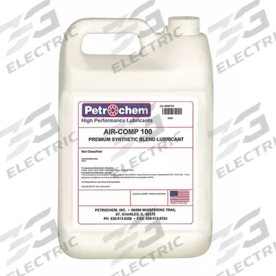 PETROCHEM Compressor Oil: 1 gal, Jug, 30 SAE Grade, 100 ISO Viscosity Grade - Air Compressor Oils