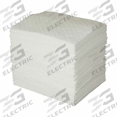 BRADY SPC ABSORBENTS Sorbent Pad: 64 oz Volume Absorbed Per Pad, Polypropylene, White, Bale - Sorbent Pads