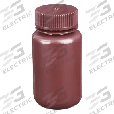 APPROVED VENDOR Reagent Bottle: HDPE, 1 L, 32 fl oz, Closure Included, Amber, 63-415 mm - HDPE Wide Mouth Round Lab Bottles