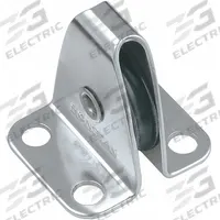 RONSTAN Pulley Block: Lead Pulley Block, Mounted, Upright Mount, 350 lb Working Load Limit, Pulling (MPN RF453). Key specifications — Operation: Pulling; Brand: RONSTAN; Housing Material: 316 Stainless Steel; Sheave Material: Nylon.