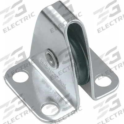RONSTAN Pulley Block: Lead Pulley Block, Mounted, Upright Mount, 350 lb Working Load Limit - Upright-Mount Pulley Blocks