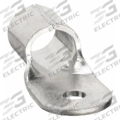 BURNDY Ring Terminal: Bare, 3/8 in Stud Size, 1/0 AWG to 1/0 AWG Wire Sizes - Non-Insulated Ring Terminals