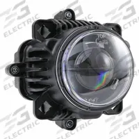 GROTE Bi-LED 90mm DT SAE: Headlight, LED, Heated, High Beam/Low Beam, Recessed Mount, Aluminum (MPN 64X21). Key specifications — Heated: Heated; Lighting Technology: LED; Beam Type: Low Beam; Electrical Connection: Integrated 4-Pin DT Connector; Brand: GROTE; Mount Style: Recessed.
