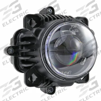 GROTE Bi-LED 90mm DT SAE: Headlight, LED, Heated, High Beam/Low Beam, Recessed Mount - Heated Headlights