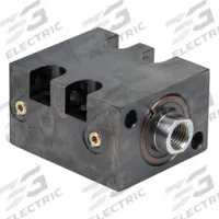 ENERPAC Block Hydraulic Cylinder: Double Acting, 9,750 lbf Nominal Capacity, 1 97/100 in Stroke Lg (MPN CDB40502). Key specifications — attr95641: Double Acting; attr95644: 0.98 sq in (Retract); 1.95 sq in (Advance); attr98894: ENERPAC; attr1099770: Vertical.