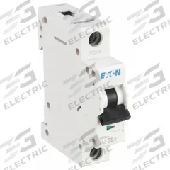 EATON IEC Supplementary Protector: 5 A Amps, 48V DC, 15kA at 240/415V AC, Lug, FAZ, 277/480V AC, D (MPN FAZ-D5/1-SP). Key specifications — Brand: EATON; Terminal Connection: Lug; DC Voltage Rating: 48V DC; Max. AIR Rating: 15kA at 240/415V AC; Series: FAZ; AC Voltage Rating: 277/480V AC; Curve Type: D.
