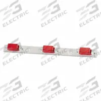 GROTE Bar Lamp: Marker Light, Incandescent, Rectangular, Red, Screw, Blunt Cut Wires, P2 SAE Lens (MPN 49112). Key specifications — Lens Color: Red; Brand: GROTE; Electrical Connection: Blunt Cut Wires; Lighting Technology: Incandescent; Mount Type: Screw; SAE Lens Code: P2.
