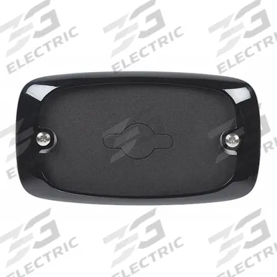 FEDERAL SIGNAL Trim Bezel: Bezel, Black, Polycarbonate, 4 13/16 in Lg, 2 13/16 in Ht - Vehicle Light Mounts & Brackets