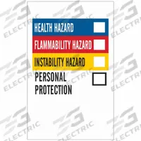 BRADY HMIG Label: 2 in Ht, 1 1/4 in Wd, Paper, Adhesive, 1 1/4 in x 2 in, 500 PK (MPN 58268). Key specifications — Material: Paper.